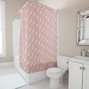 Comic Pink Lightening Bolts Pastel Pink