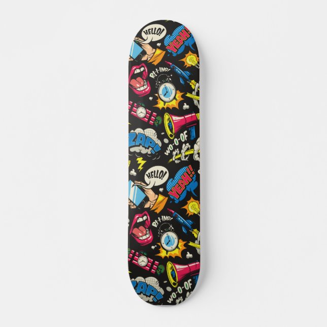 Comic Pop Art Skateboard (Front)