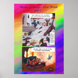 Comic Short Story Fantasy World Change Art Love Poster