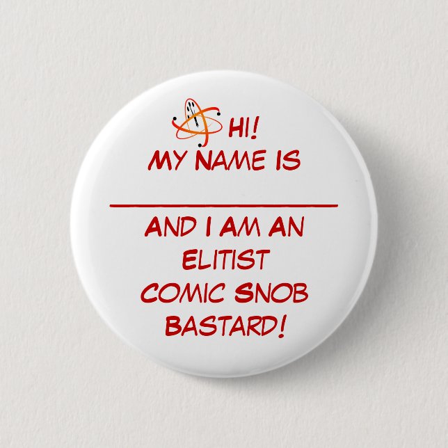 Comic Snob Pin (Front)