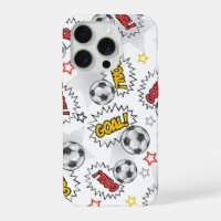 Comic Soccer Goal Pattern – Retro Sports