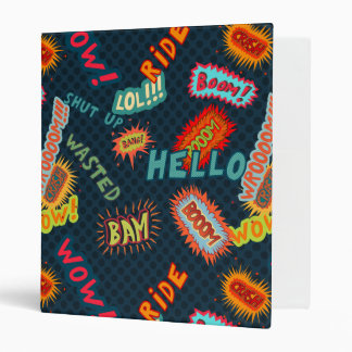 Comic sound effects pattern binder