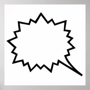 Comic Speech bubble Poster