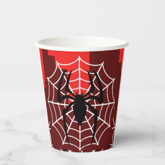 Comic Spider Theme Birthday Party Paper Cup