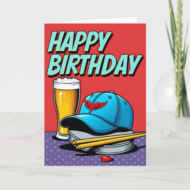 Comic Style Birthday Card (Front)