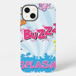 Comic Style Girly Super Hero Design iPhone 13 Case