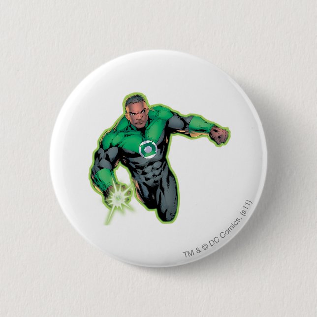 Comic Style - Green Lantern 2 Inch Round Button (Front)