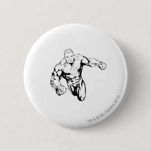Comic Style - Green Lantern, Black and White 2 Inch Round Button