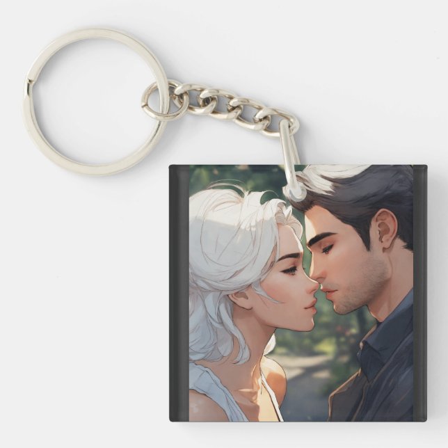 comic style keychain (Front)