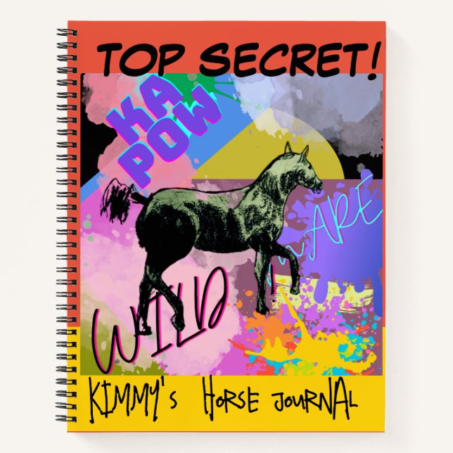 COMIC STYLE MARE illustration Notebook (Front)