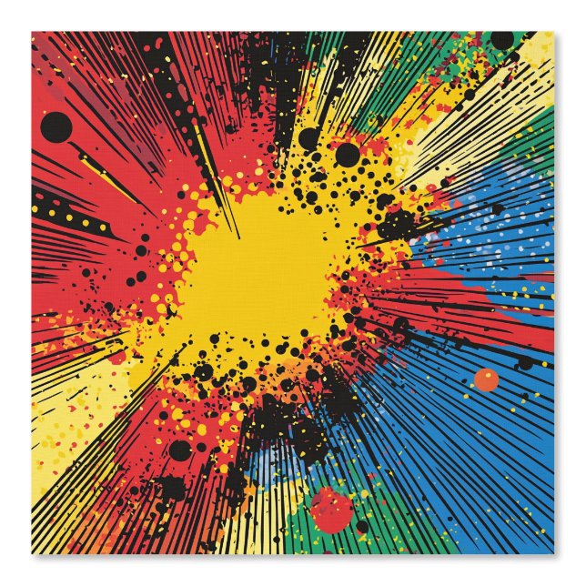 Comic Style Pop Art Explosion (10) Wallpaper (Front)