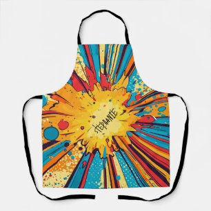 Comic Style Pop Art Explosion (11) Apron