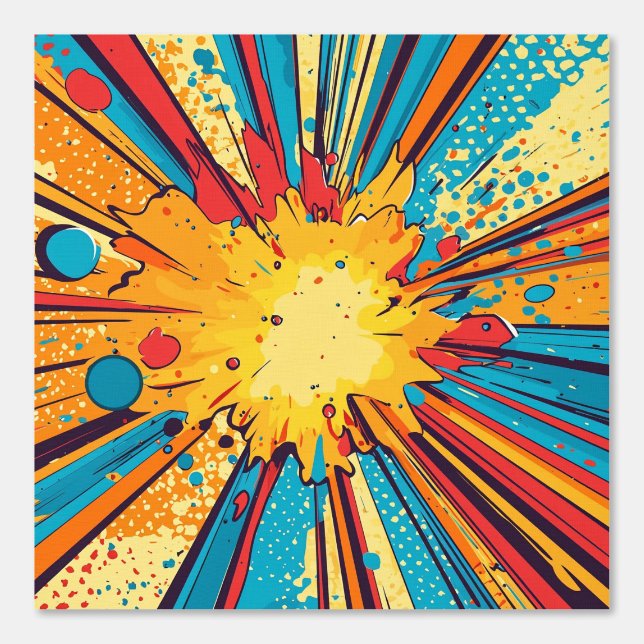 Comic Style Pop Art Explosion (11) Wallpaper (Front)