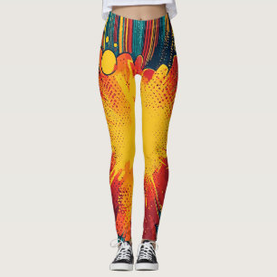 Comic Style Pop Art Explosion (1) Leggings
