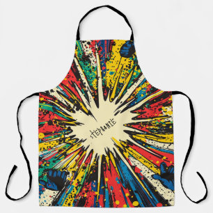 Comic Style Pop Art Explosion (2) Apron