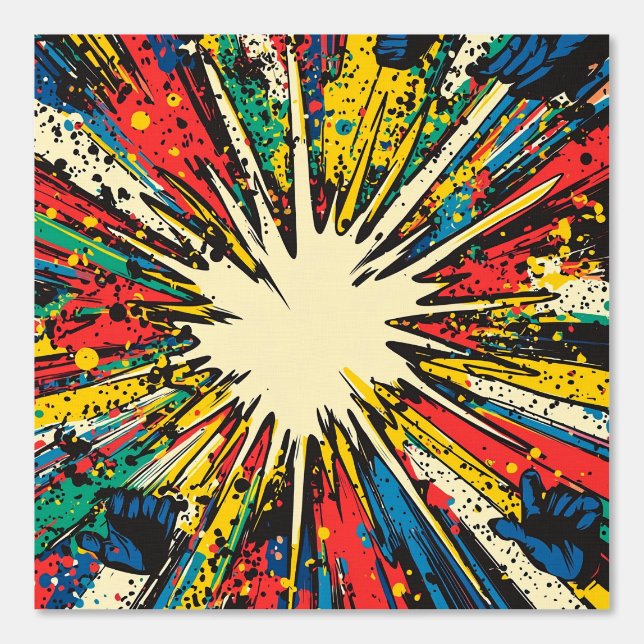 Comic Style Pop Art Explosion (2) Wallpaper (Front)