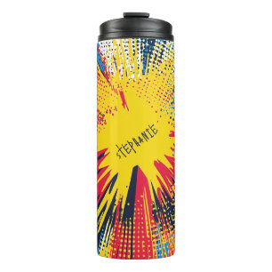 Comic Style Pop Art Explosion (3) Thermal Tumbler
