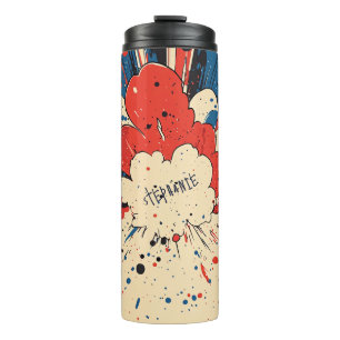 Comic Style Pop Art Explosion (4) Thermal Tumbler