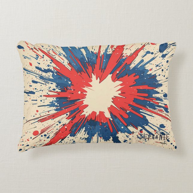 Comic Style Pop Art Explosion (5) Accent Pillow (Front)