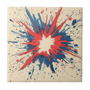 Comic Style Pop Art Explosion (5) Tile