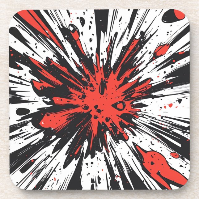 Comic Style Pop Art Explosion (7) Coaster (Front)