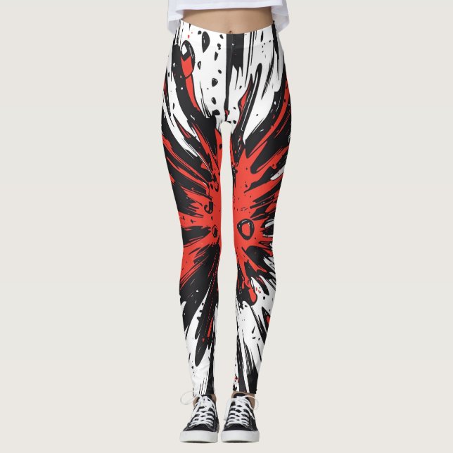 Comic Style Pop Art Explosion (7) Leggings (Front)