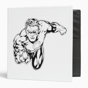 Comic Style - Ring in front, Black and White Binder