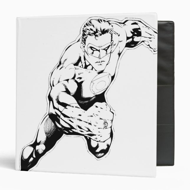 Comic Style - Swift Jump, Black and White Binder (Front/Inside)