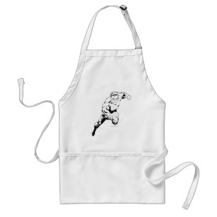 Comic Style - Swift Jump, Black and White Standard Apron