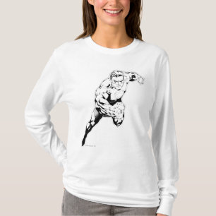 Comic Style - Swift Jump, Black and White T-Shirt