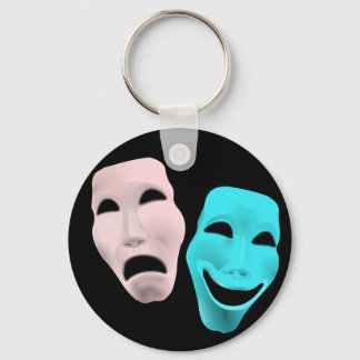 Comic Theatre Masks Keychain
