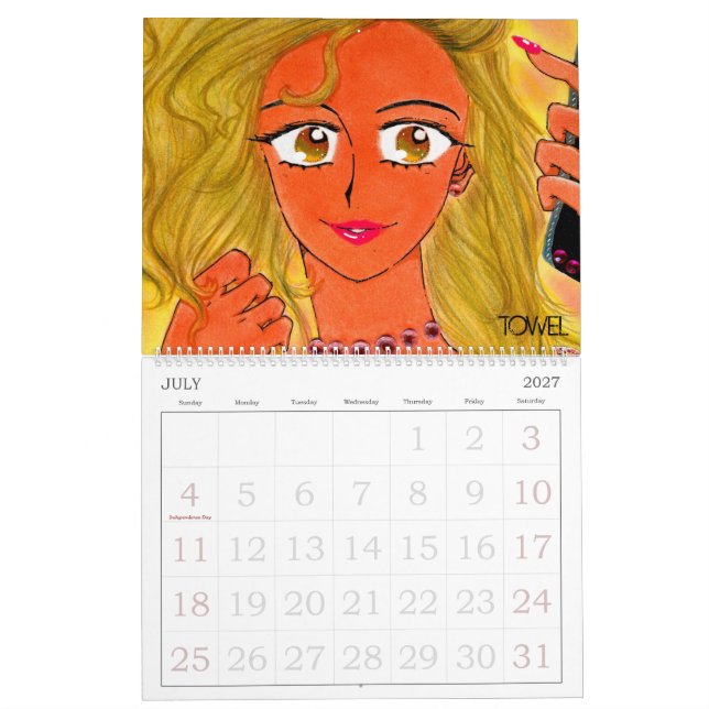 COMIC TOWEL 2018 CALENDAR (Jul 2027)