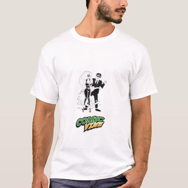 Comic Vine & G-Man - Customized T-Shirt (Front)