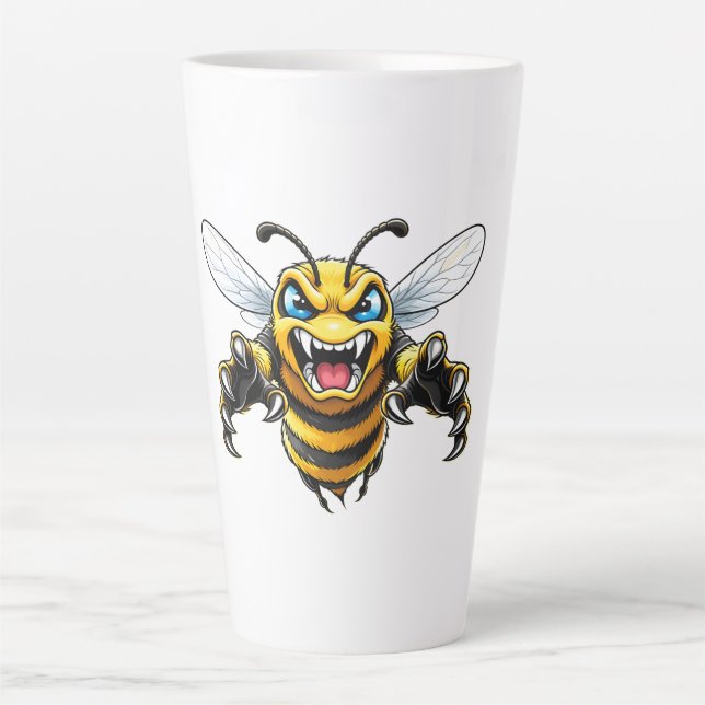 Comic Wasp Attack Mug - Bold Bug Design (Devant)