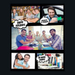 Comic With Your Photos Poster<br><div class="desc">Create your own comic with this personalized photo poster! Add your own photos, text and move the speech bubbles around to say whatever you want to say! Gift it to your workmates, boss, colleagues, friends or family! Make it yours! Get the full office holiday kit, with the matching card, mug,...</div>