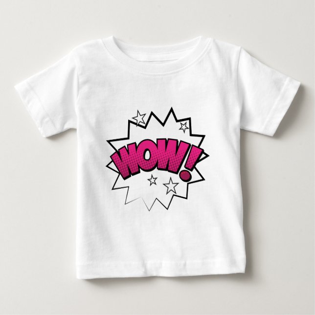 Comic WOW Baby T-Shirt (Front)