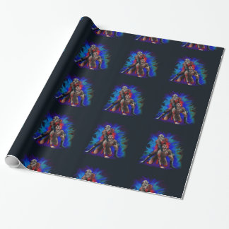 Comic Zombie Wrestlers, smackdown gift wrap