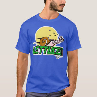 Comical Funny Lettuce The Racing Speed Snail T-Shirt