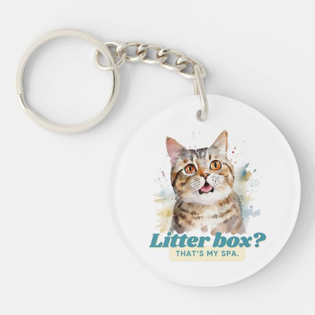 Comical Kitty "Litter Box ? C'est mon Spa" (Devant)