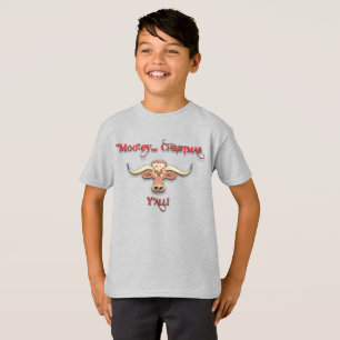 Comical Longhorn Steer T-Shirt