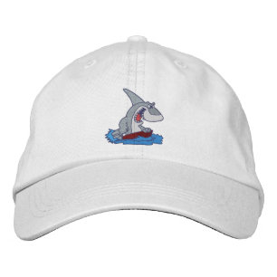 Comical Shark Embroidered Cap