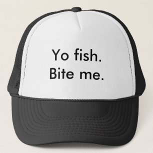 Comical tees in various saying trucker hat