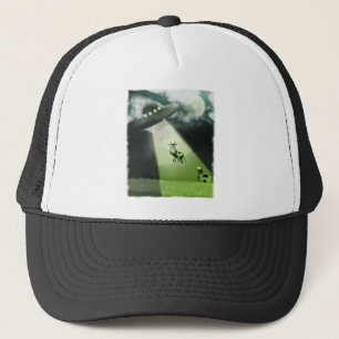 Comical UFO Cow Abduction Hat