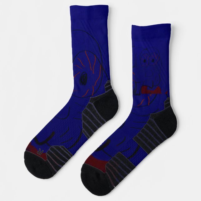 Comics Character Athletic Socks (Left)