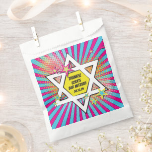 Comics Comic Book Bar Mitzvah Star of David Favour Bag