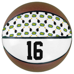 Comics Funny Smart Sports Superhero Boom Bomb Age Basketball