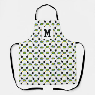 Comics Superhero INITIAL Boom Bomb Smart Fun Apron