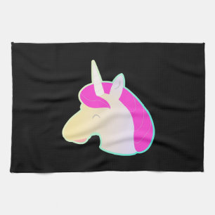 comicstyle unicorn! kitchen towel