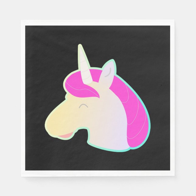 comicstyle unicorn! napkin (Front)