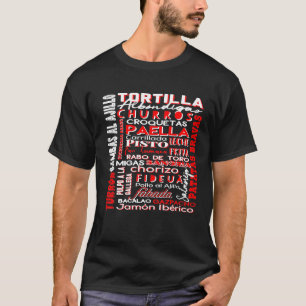 Comida De Espaa Tortilla Espaola Spain Food Paella T-Shirt